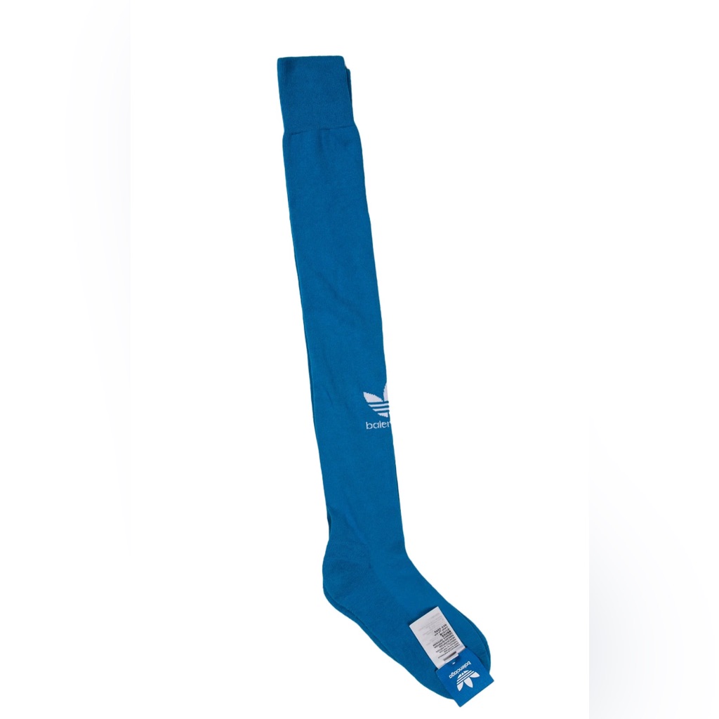 New Authentic Balenciaga X Adidas Blue High Socks